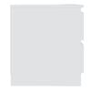 vidaXL Tables de chevet 2 pcs Blanc 50x39x43,5 cm Aggloméré