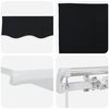 vidaXL Auvent R&eacute;tractable Noir 600 &times; 300 cm Polyester et Aluminium