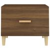 vidaXL Table basse Ch&ecirc;ne marron 50x50x40 cm Bois d'ing&eacute;nierie