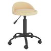 vidaXL Chaises &agrave; manger pivotantes lot de 4 Cr&egrave;me Velours