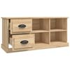 vidaXL Meuble TV ch&ecirc;ne sonoma 102x35,5x47,5 cm bois d'ing&eacute;nierie