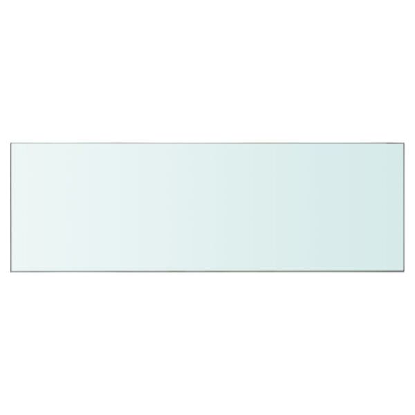 vidaXL Panneau pour &eacute;tag&egrave;re Verre transparent 90 x 30 cm