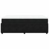 vidaXL Sommier &agrave; lattes de lit avec matelas Noir 120x200 cm Velours