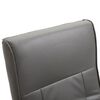 vidaXL Fauteuil de massage Gris Similicuir