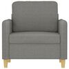 vidaXL Fauteuil Gris fonc&eacute; 60 cm Tissu
