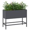 vidaXL Bac de jardin sur&eacute;lev&eacute; Anthracite 60 x 26 x 45 cm Acier