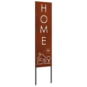 vidaXL &Eacute;cran de confidentialit&eacute; de jardin Fretwork Rouill&eacute; 32 x 140 cm
