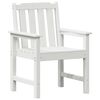 vidaXL Chaise de jardin. 4 pcs Blanc 65.5 x 55.5 x 88cm Plastique