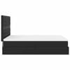 VidaXL Cadre de lit ottoman avec matelas noir 140x190 cm similicuir