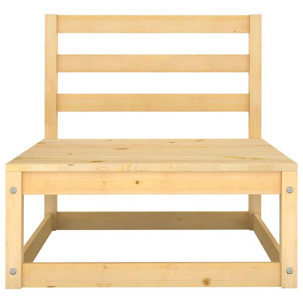 vidaXL Salon de jardin 3 pcs bois massif de pin