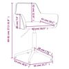 vidaXL Chaises pivotantes &agrave; manger lot de 2 Vert clair Velours
