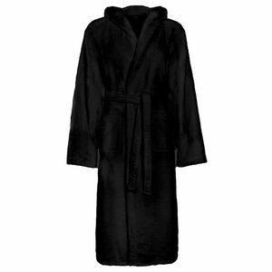 vidaXL Peignoir KINN Noir M Coton