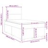vidaXL Sommier &agrave; lattes de lit avec matelas vert fonc&eacute; 120x190 cm
