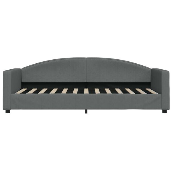 vidaXL Lit de repos sans matelas gris fonc&eacute; 80x200 cm tissu