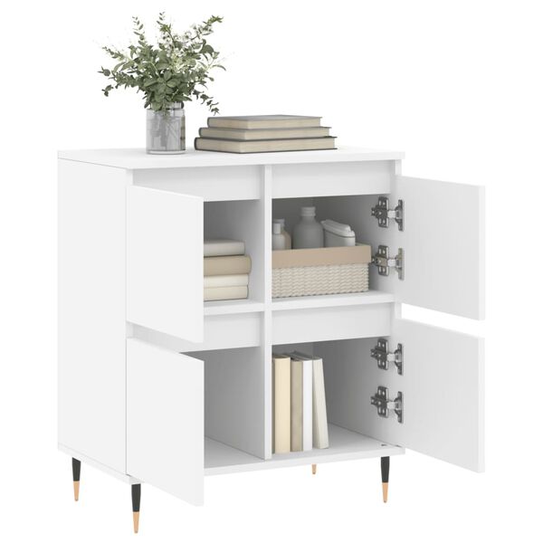 vidaXL Buffet Blanc 60x35x70 cm Bois d'ingénierie