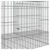 vidaXL Cage &agrave; lapin 2 panneaux 110x79x54 cm Fer galvanis&eacute;