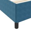 vidaXL Cadre de lit avec matelas Bleu fonc&eacute; 120 x 190 cm tissu