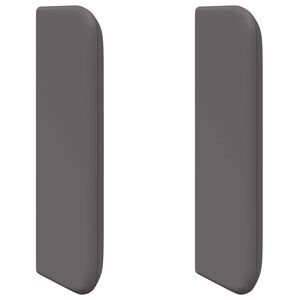 vidaXL Oreille de t&ecirc;te de lit 2 pc Gris