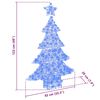 vidaXL Sapin de No&euml;l avec 100 LED Bleu 122 cm Acrylique