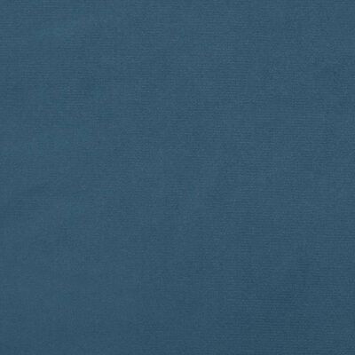 vidaXL Cadre de lit avec tête de lit Bleu foncé 100x200 cm Velours