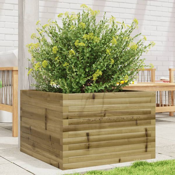 vidaXL Jardini&egrave;re 70x70x45,5 cm bois de pin impr&eacute;gn&eacute;