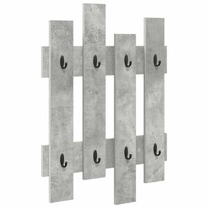 vidaXL Porte-manteau mural Montage mural Gris b&eacute;ton 60 x 3 x 82 cm