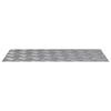 vidaXL Nez de marche Rectangulaire 4 pcs Argent&eacute; 80 x 40 cm Aluminium