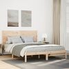 vidaXL Cadre de lit extra long sans matelas 140x210 cm bois massif