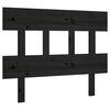 vidaXL T&ecirc;te de lit Noir 103,5x3x81 cm Bois massif de pin