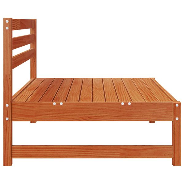 Sofa de jardin milieu Pin massif Brun Cir&eacute; 120 x 84 x 70 cm
