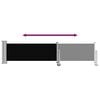 vidaXL Auvent lat&eacute;ral r&eacute;tractable de patio 60x300 cm Noir