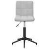 vidaXL Chaises &agrave; manger pivotantes lot de 4 Gris clair Velours