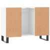 vidaXL Armoire de salle de bain blanc 80x33x60 cm bois d'ing&eacute;nierie