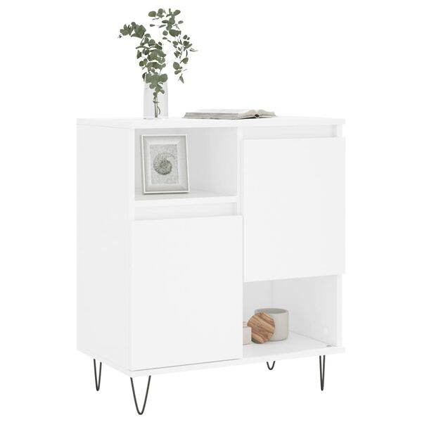 vidaXL Buffet Blanc 60x35x70 cm Bois d'ing&eacute;nierie