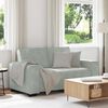 vidaXL Canap&eacute; &agrave; 2 places Gris clair 160x78x84 cm Velours