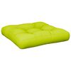 vidaXL Coussin de palette vert vif 50x50x12 cm tissu