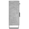 vidaXL Buffet gris b&eacute;ton 69,5x34x90 cm bois d'ing&eacute;nierie
