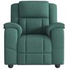 vidaXL Fauteuil inclinable Vert foncé Tissu