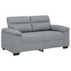 vidaXL Canap&eacute; &agrave; 2 places gris clair 160x81x84 cm tissu