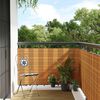 vidaXL Paravent de balcon marron clair 600x80 cm r&eacute;sine tress&eacute;e