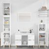 vidaXL Ensemble de meubles de salle de bain 3 pcs blanc brillant