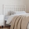 vidaXL T&ecirc;te de lit de remplacement m&eacute;tal blanc 100 cm