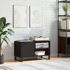 vidaXL Armoire &agrave; disques noir 85x38x48 cm bois d'ing&eacute;nierie