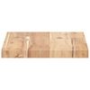 vidaXL &Eacute;tag&egrave;res flottantes 2 pcs 60x20x2 cm acacia massif non trait&eacute;