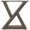 vidaXL Pieds de table basse 2 pi&egrave;ces Acier naturel 40 x (30-31,3) cm Acier