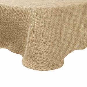 vidaXL Nappe en jute Naturel &Oslash; 140 cm 100 % jute Tossa