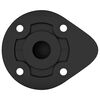 vidaXL Pieds de meuble R&eacute;glable 12 pcs Noir 46 x 46 x 128 mm PP