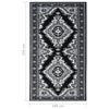 vidaXL Tapis BCF Noir 100x150 cm