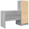 vidaXL Bureau avec tiroir 2 pcs Gris Sonoma