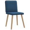 vidaXL Chaises &agrave; manger lot de 6 bleu tissu